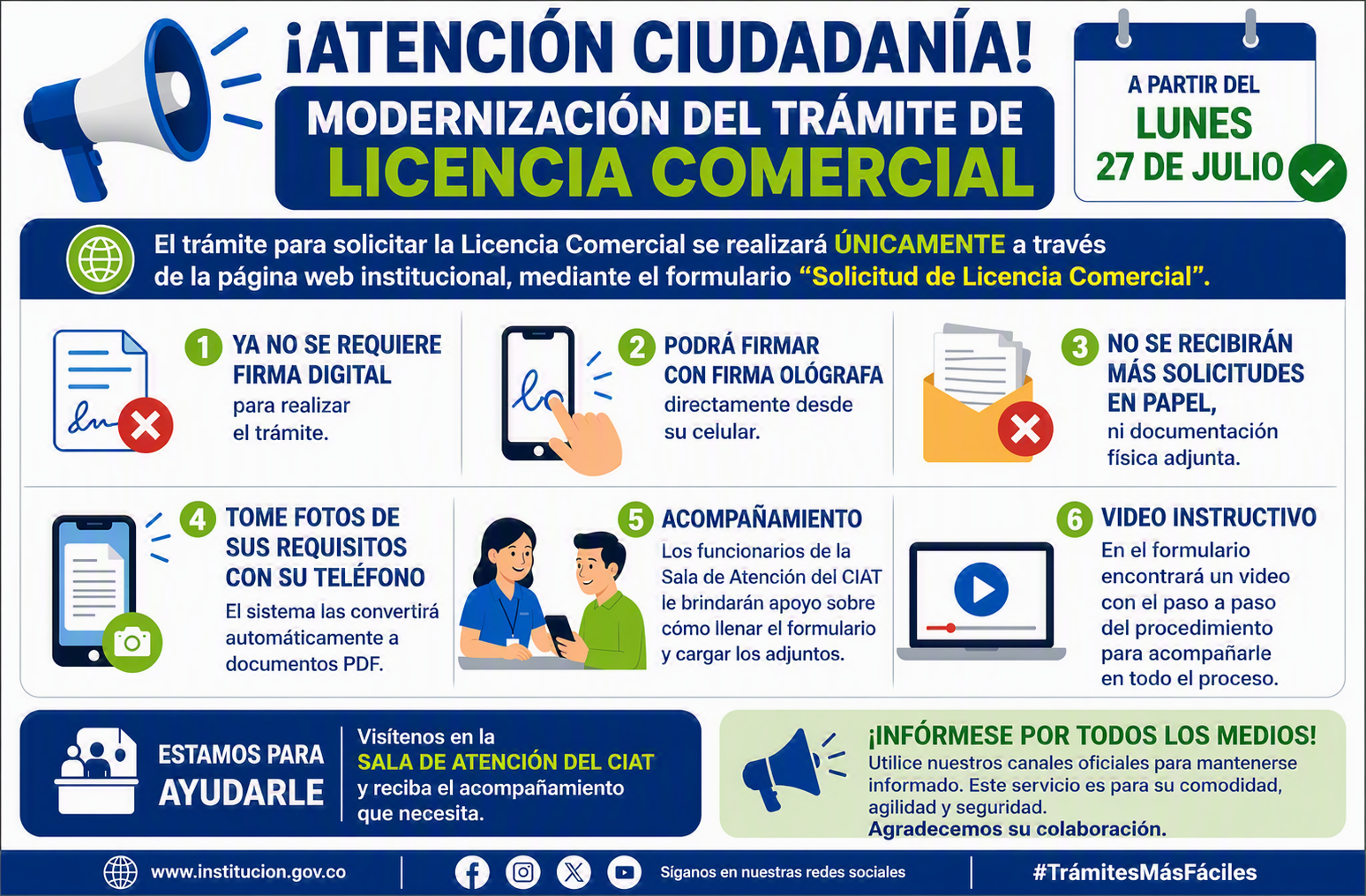 Solicitud de Licencia Comercial de forma digital